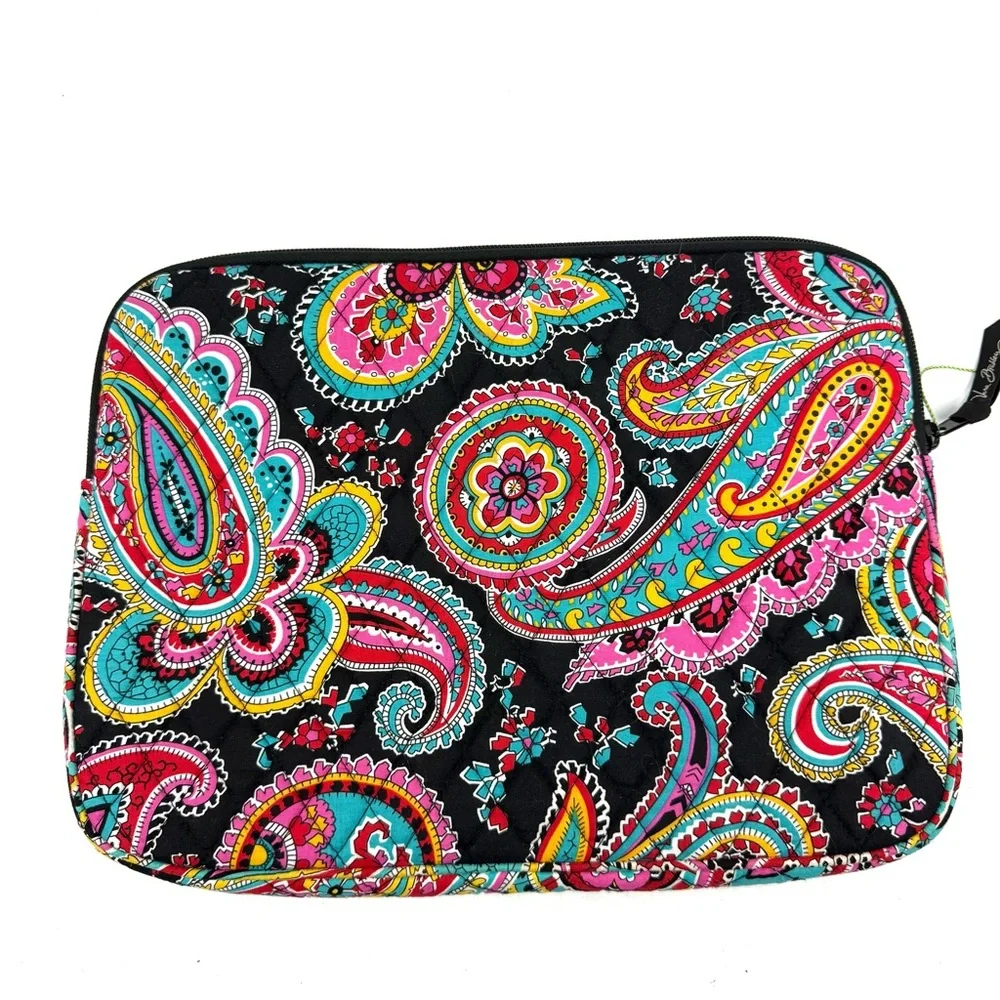 Vera Bradley Tablet Sleeve Parisian Paisley Quilted 13”‎ Zipper Brand New